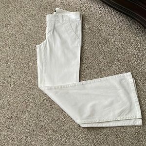 GAP WHITE cotton wide leg pants. Excellent new condition!